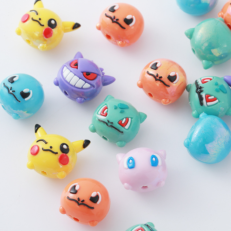 Phone Accessories Supplier - 12pcs 포켓몬 비드 DIY 휴대 전화
