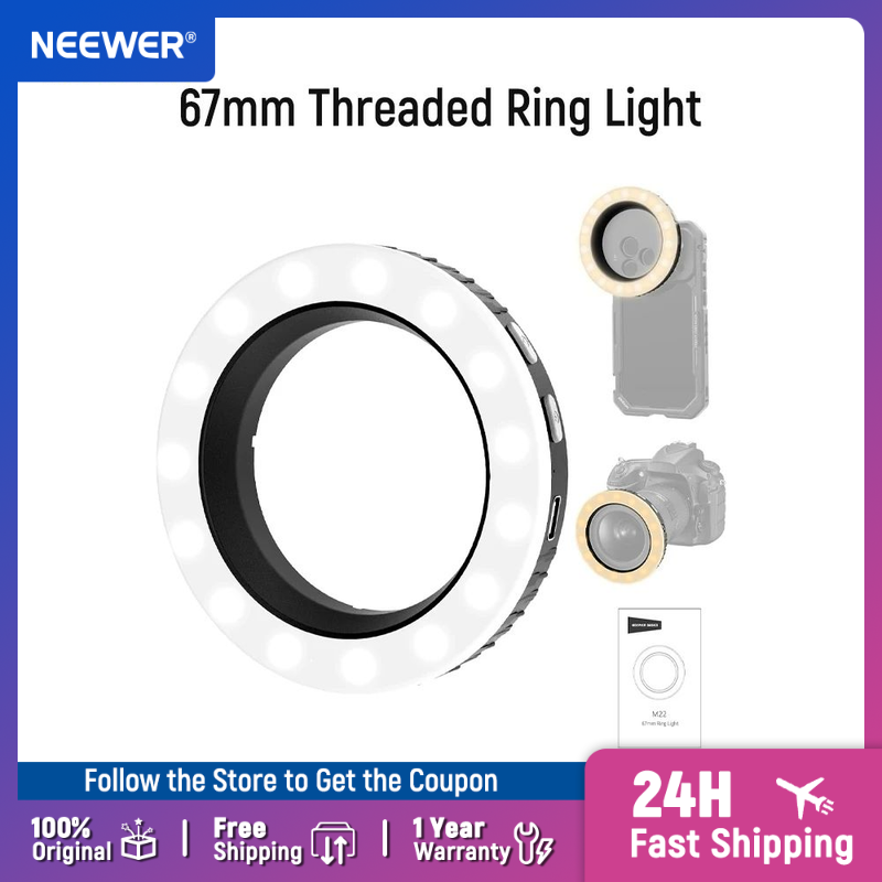 Led Flash Case - NEEWER 베이직스 67mm 나사식 링 라이트
