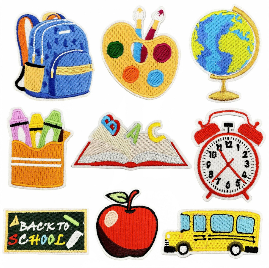 Phone Accessories Pictures - 학교 버스 다리미 바느질 자수 패치