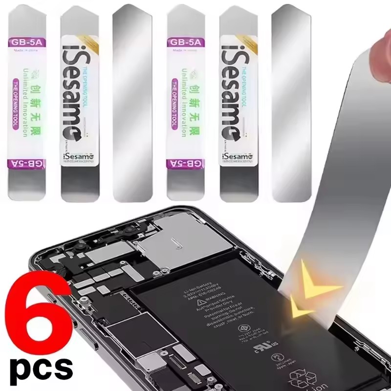 Phone Repair Kit - 1-6개 금속 플랫 소프트 블레이드 크로우바