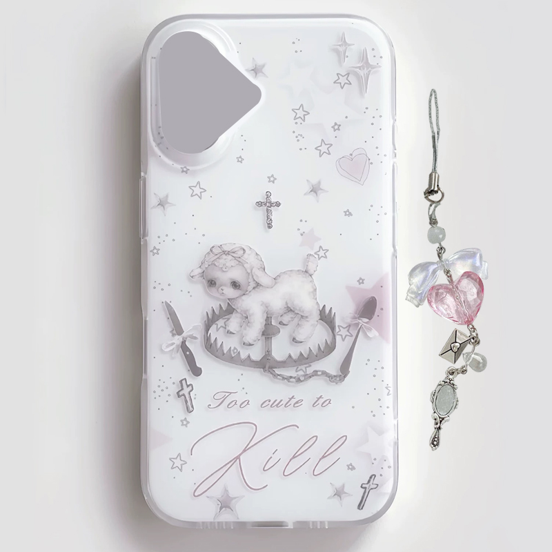 Phone Accessories For Girls - Y2K 한국 INS 크리에이티브 귀여운 핑크