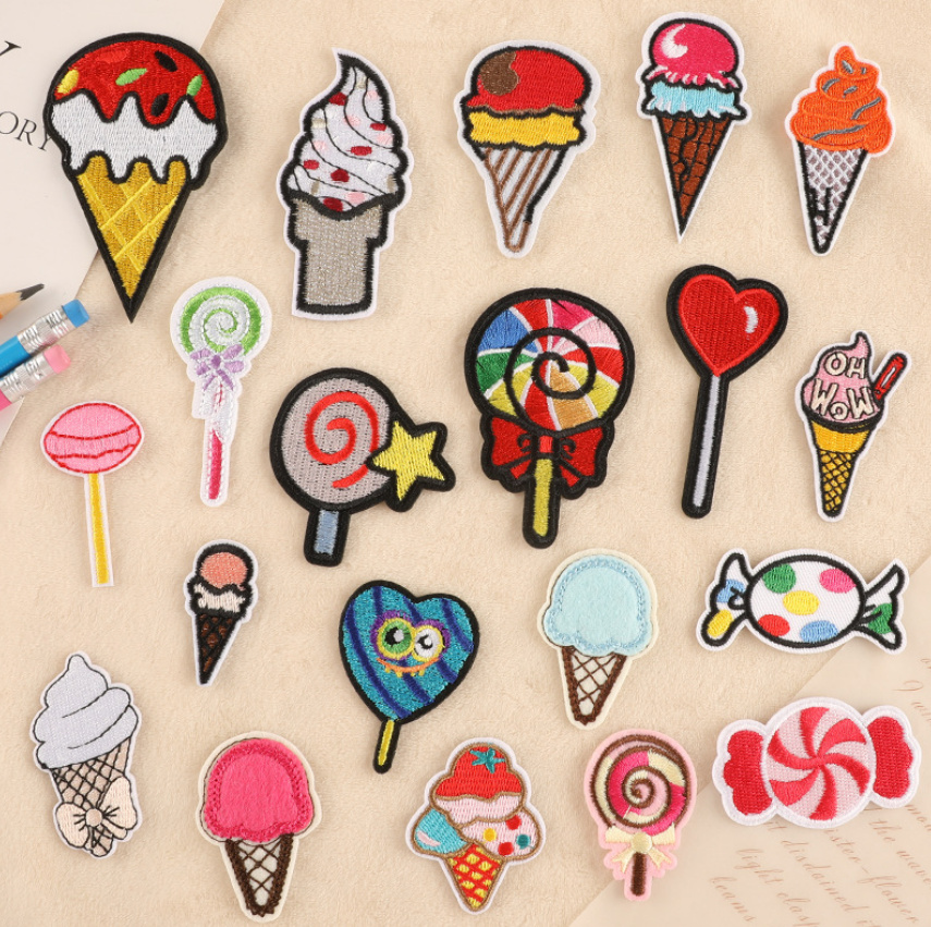 Phone Accessories Pictures - 10 Pcs 아이스크림 캔디 패션 배지