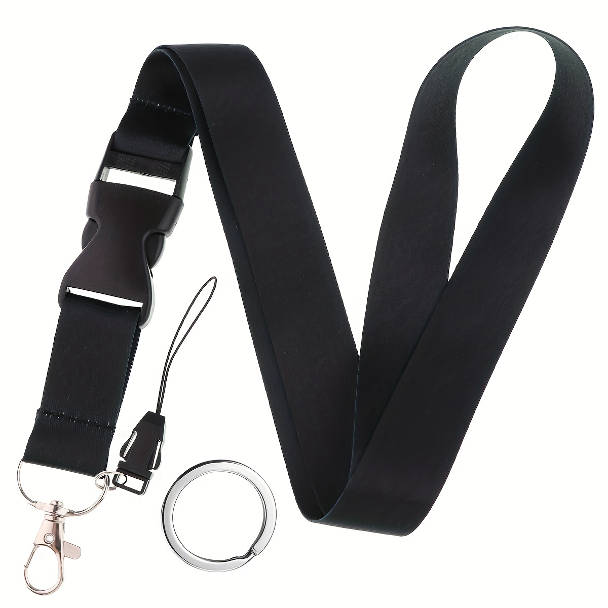 Neck Hanging Phone Holder - 휴대폰 목걸이 패션 블랙 넥 스트랩