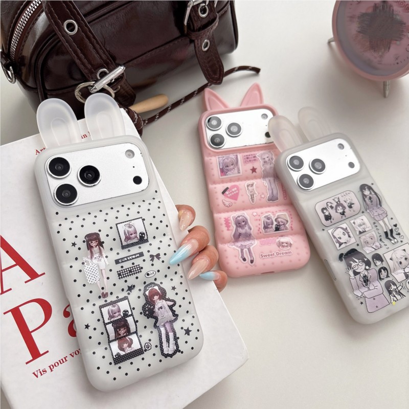 Phone Accessories For Girls - 일본 Y2K 귀여운 토끼 귀 폰