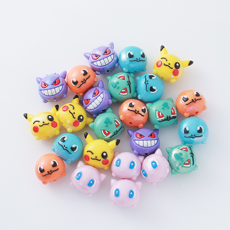 12pcs 포켓몬 비드 DIY 휴대 전화 스트랩 키 체 - Phone Accessories Supplier 리뷰 및 가격