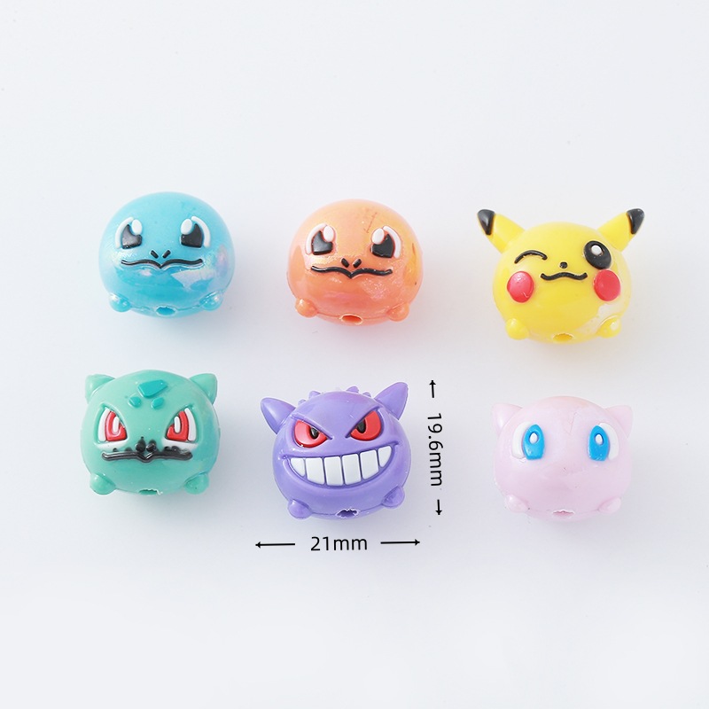 12pcs 포켓몬 비드 DIY 휴대 전화 스트랩 키 체 - Phone Accessories Supplier 리뷰 및 가격