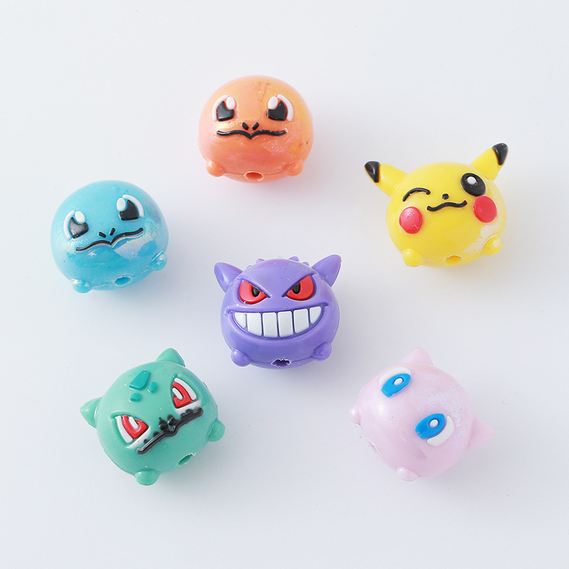 12pcs 포켓몬 비드 DIY 휴대 전화 스트랩 키 체 - Phone Accessories Supplier 리뷰 및 가격