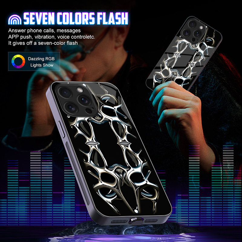 메탈 아트 프레임 발광 유리 LED 콜 라이트 업 플래 - Led Flash Case 리뷰 및 가격