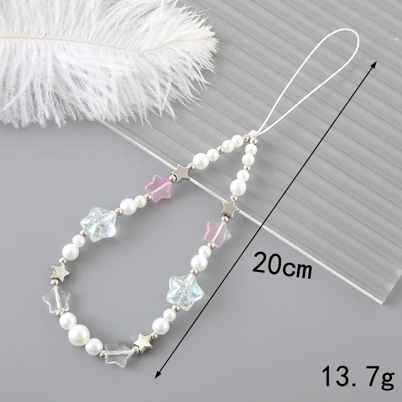 달콤한 오각별 논슬립 폰케이스 로프 액세서리 패션 진주 - Phone Accessories Pictures 리뷰 및 가격