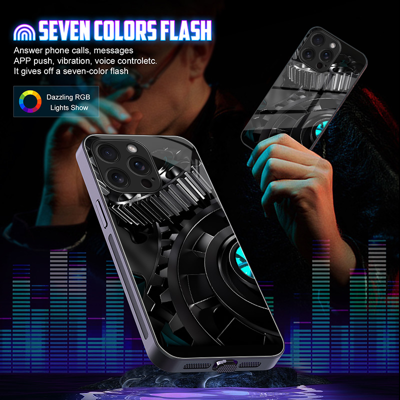 기어 메커니즘 발광 유리 LED 콜 라이트 업 플래시  - Led Flash Case 리뷰 및 가격