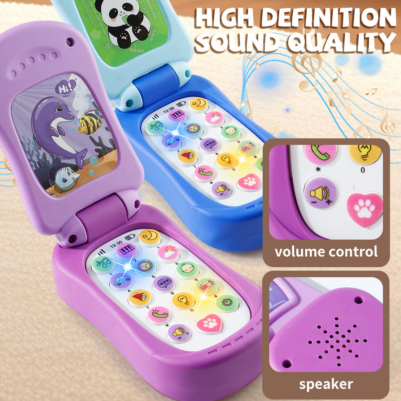 퍼즐 조기 교육 음악 휴대폰 만화 시뮬레이션 플립폰 아 - Phone Accessories Baby 리뷰 및 가격