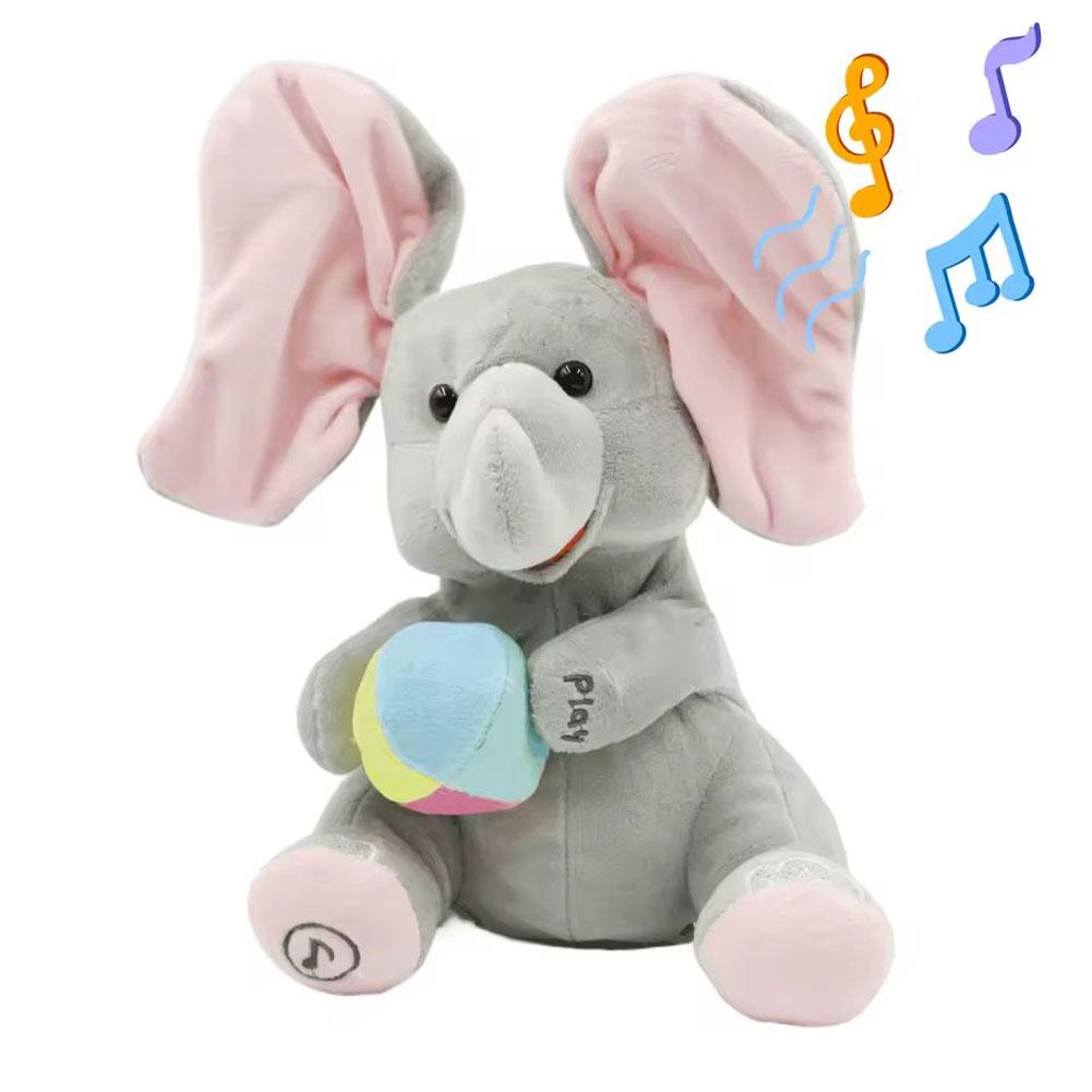 숨바꼭질을 하는 코끼리 인형, 귀 흔드는 기능과 음악, - Phone Accessories Baby 리뷰 및 가격