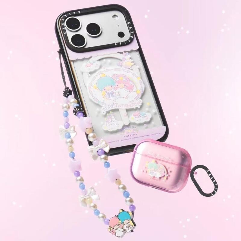 Sanrio 리틀 트윈 스타 리본 진주 폰 스트랩 휴대 - Phone Accessories Supplier 리뷰 및 가격