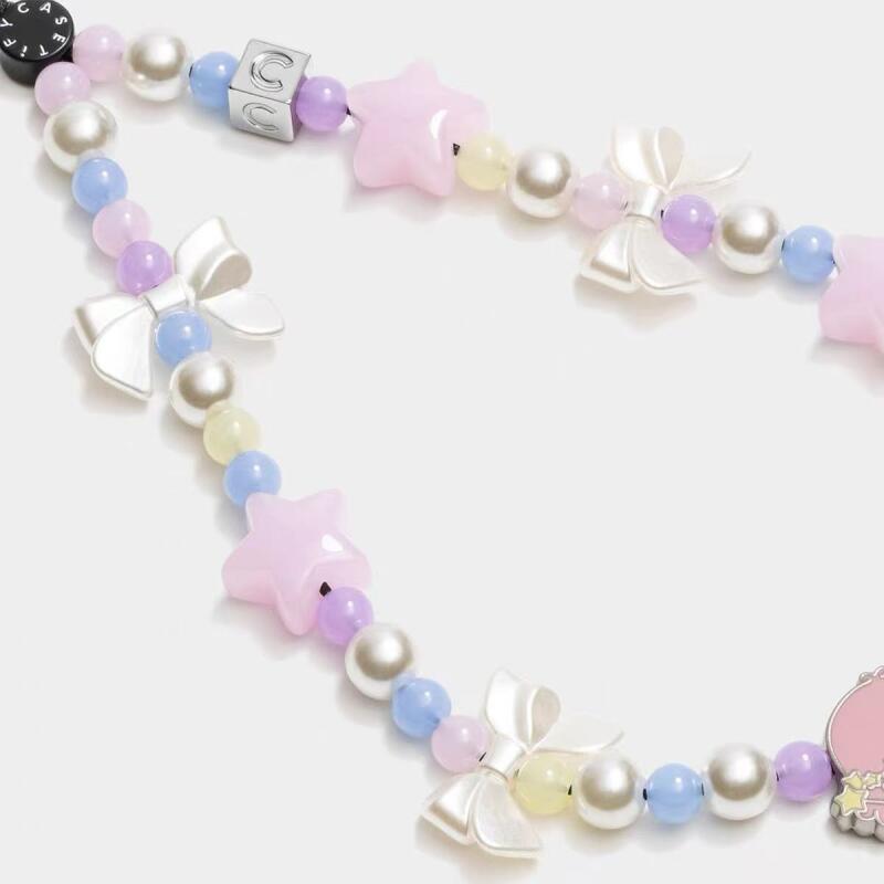 Sanrio 리틀 트윈 스타 리본 진주 폰 스트랩 휴대 - Phone Accessories Supplier 리뷰 및 가격