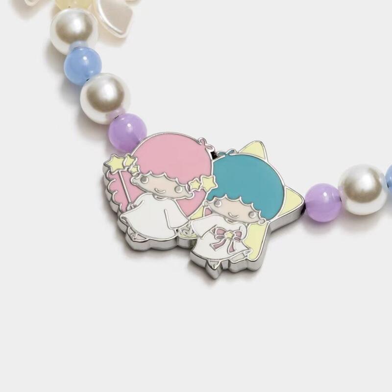 Sanrio 리틀 트윈 스타 리본 진주 폰 스트랩 휴대 - Phone Accessories Supplier 리뷰 및 가격