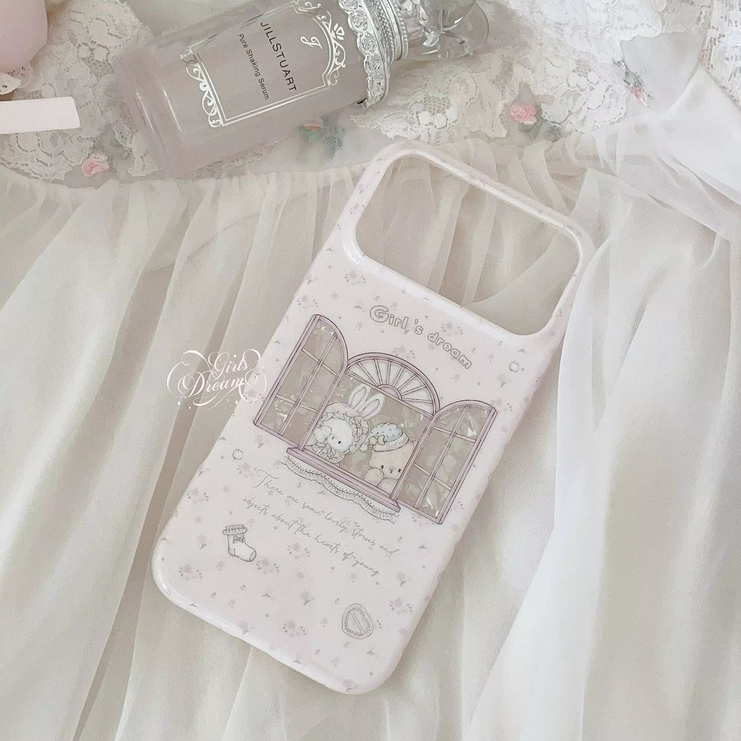 귀여운 토끼곰 꽃무늬 핑크 Y2K 소녀 드림 폰 케이스 - Phone Accessories For Girls 리뷰 및 가격