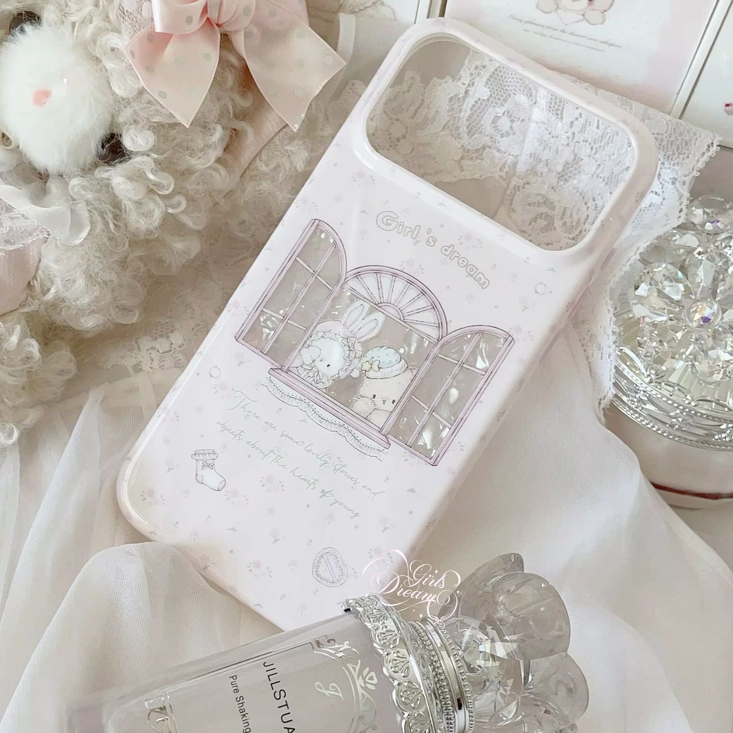 귀여운 토끼곰 꽃무늬 핑크 Y2K 소녀 드림 폰 케이스 - Phone Accessories For Girls 리뷰 및 가격