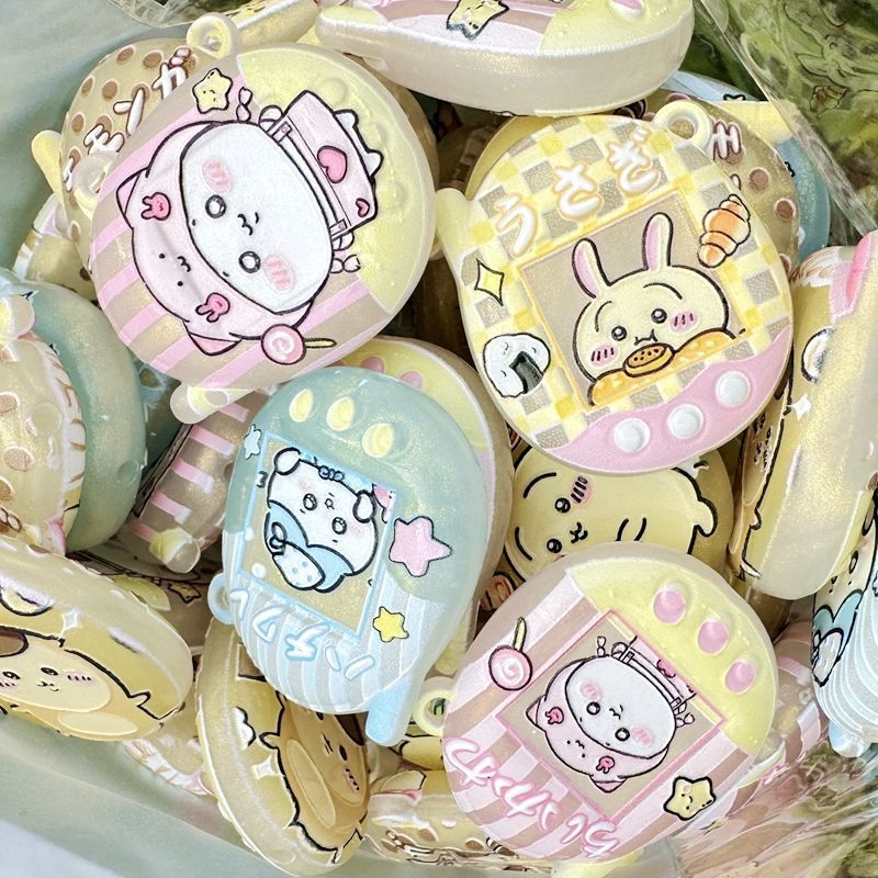 만화 발광 프린트 치이카와 홀 키체인 가방 펜던트 비즈 - Phone Accessories Diy 리뷰 및 가격