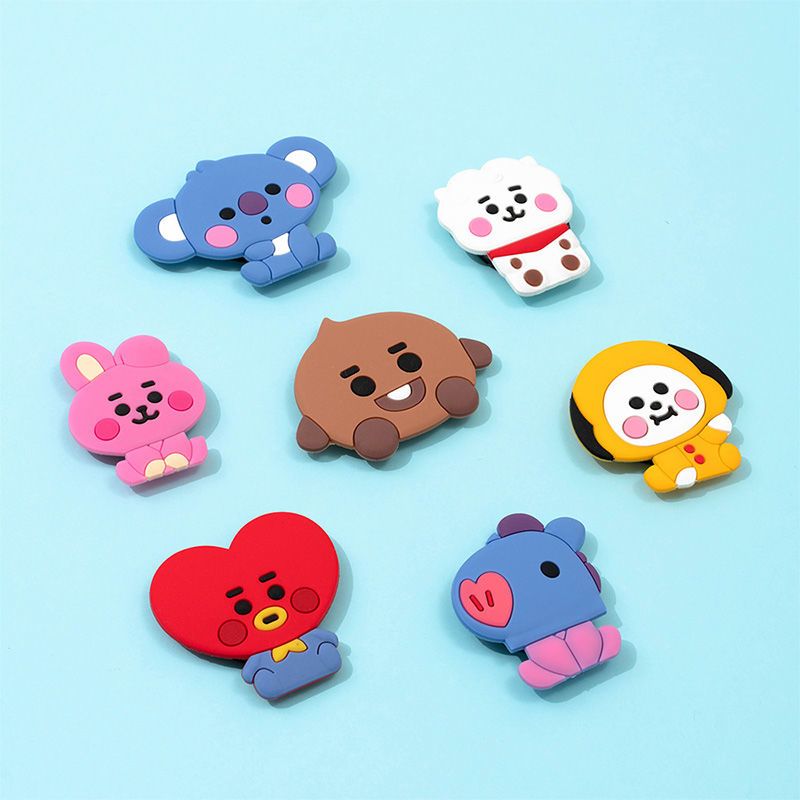 BT21 만화 귀여운 실리콘 핸드폰 거치대 카와이 접이 - Phone Accessories Supplier 리뷰 및 가격