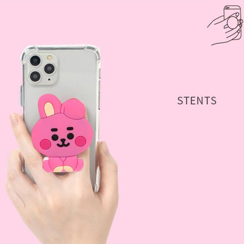 BT21 만화 귀여운 실리콘 핸드폰 거치대 카와이 접이 - Phone Accessories Supplier 리뷰 및 가격