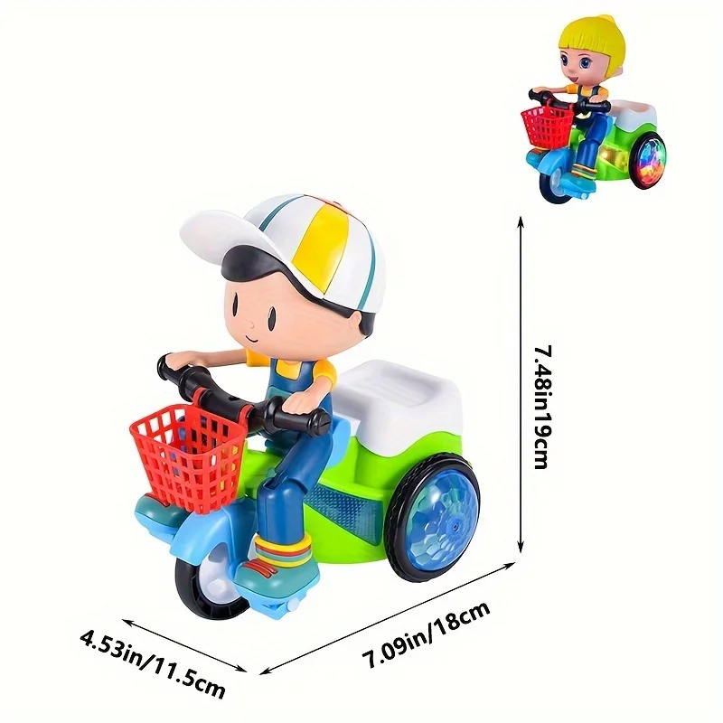 음악 스턴트 멋진 삼륜차 자동차, 360 도 회전 발광 - Phone Accessories Baby 리뷰 및 가격