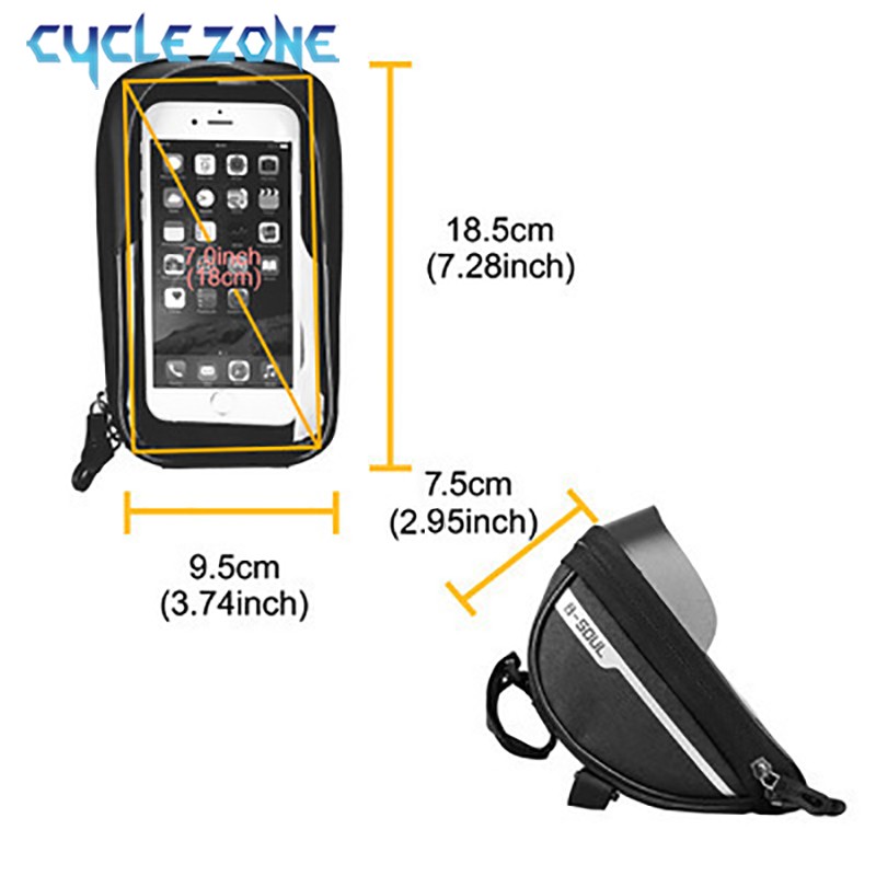 산악 자전거 가방 터치 스크린 사이클링 핸들 바 전화  - Phone Zone Accessories & Repair Lake Charles Reviews 리뷰 및 가격
