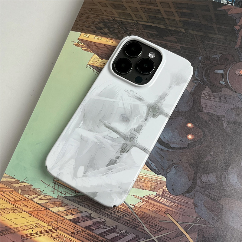 아름다운 애니메이션 소녀 검 무늬 멋진 젤리 폰 케이스 - Phone Accessories For Girls 리뷰 및 가격