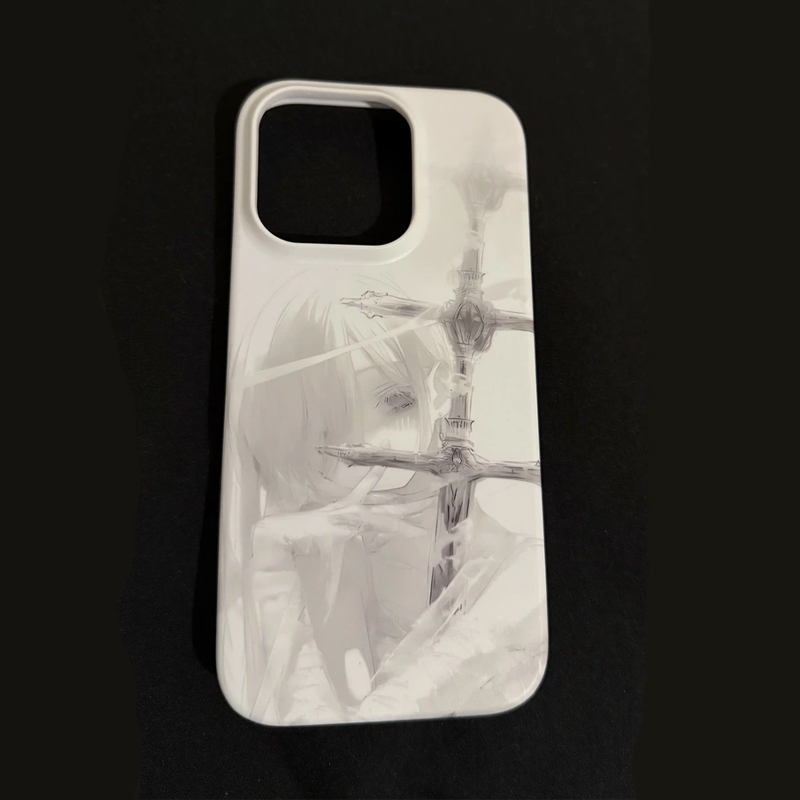 아름다운 애니메이션 소녀 검 무늬 멋진 젤리 폰 케이스 - Phone Accessories For Girls 리뷰 및 가격
