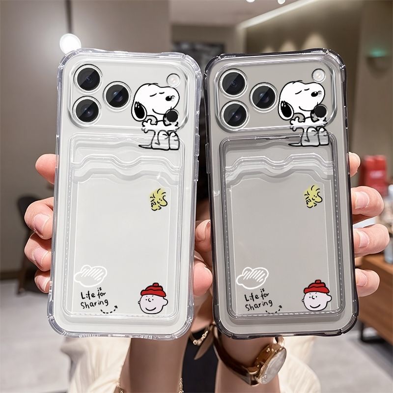 애니메이션 스누피 소프트 카드 슬롯 포켓 폰 케이스 아 - Phone Accessories Supplier 리뷰 및 가격