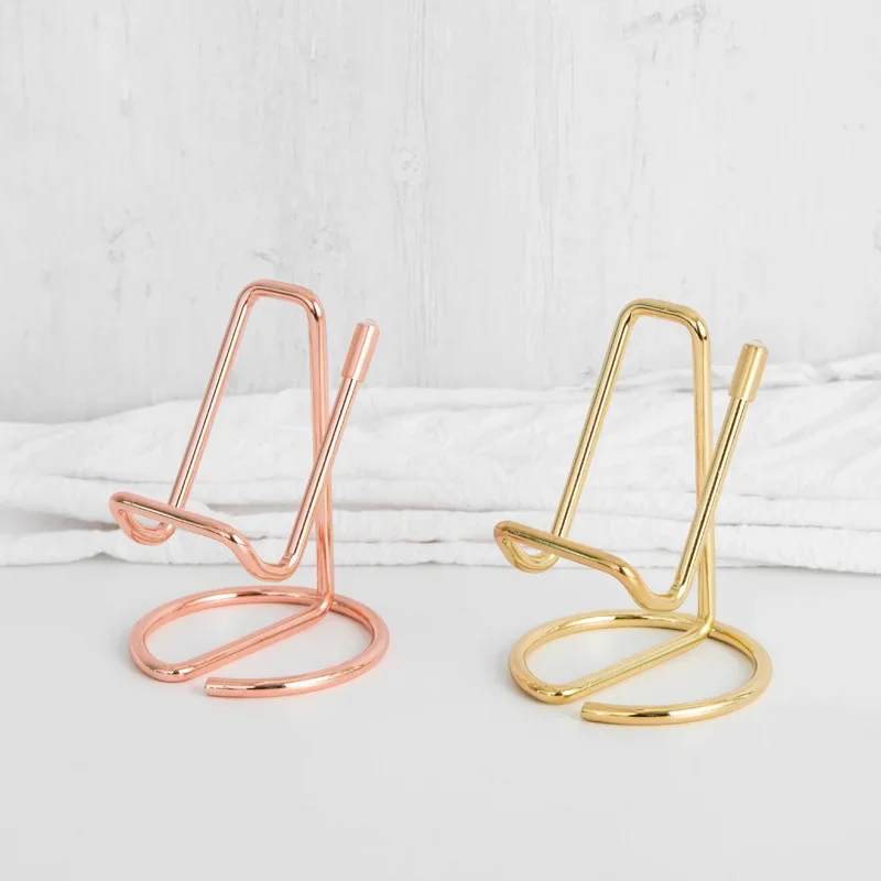 1PC 금속 게으른 와이어 휴대 전화 휴대용 홀더 골드 - Phone Accessories Rack 리뷰 및 가격