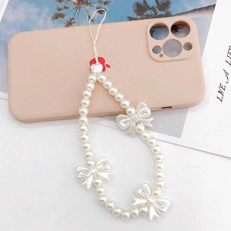 새로운 귀여운 나비 참 휴대폰 체인 끈 여성용 분실 방 - Phone Accessories Pictures 리뷰 및 가격