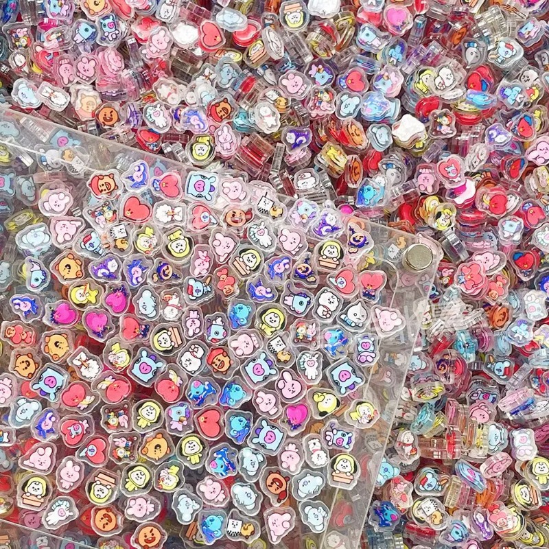 100개 미니 BT21 아크릴 플레이트 DIY 액세서리 - Phone Accessories Diy 리뷰 및 가격