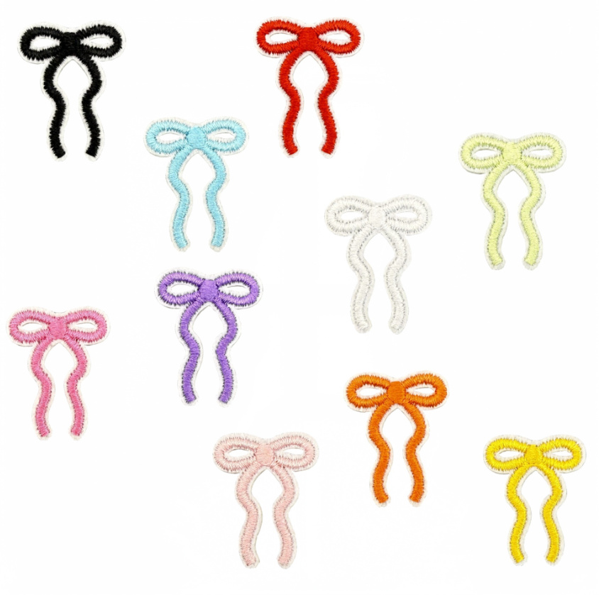 10개 남아 여아용 나비 리본 자수 패치 다리미 의류  - Phone Accessories Pictures 리뷰 및 가격