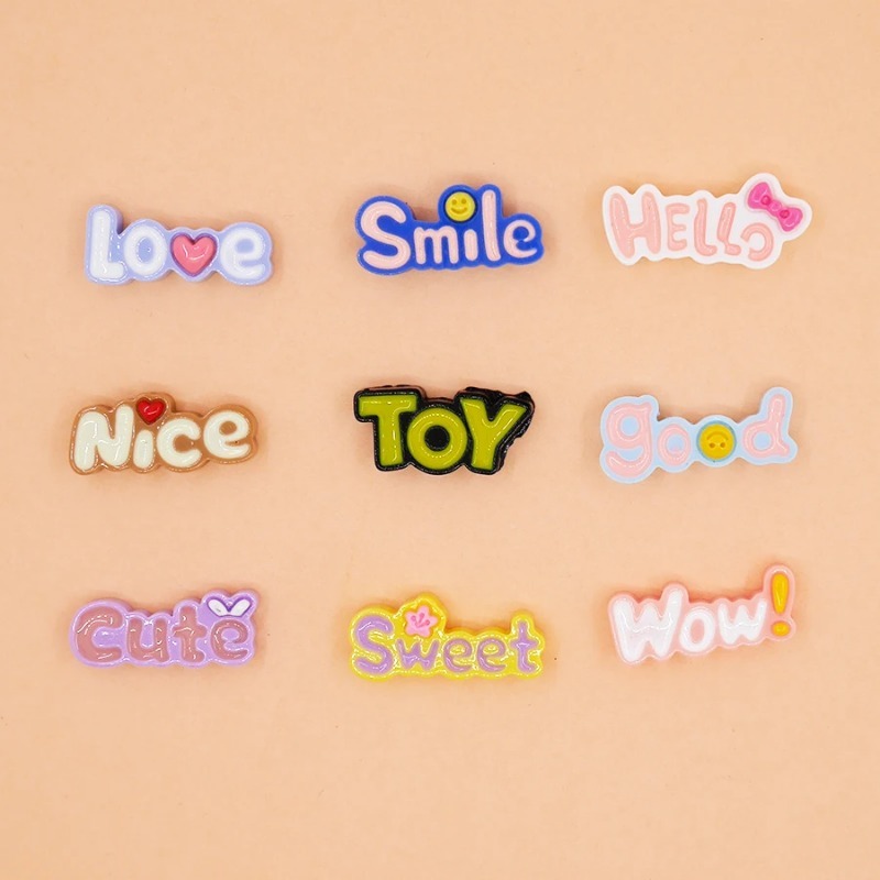 귀여운 플랫 백 와우 행운의 아기 편지 송진 카보숑 스 - Phone Accessories Baby 리뷰 및 가격