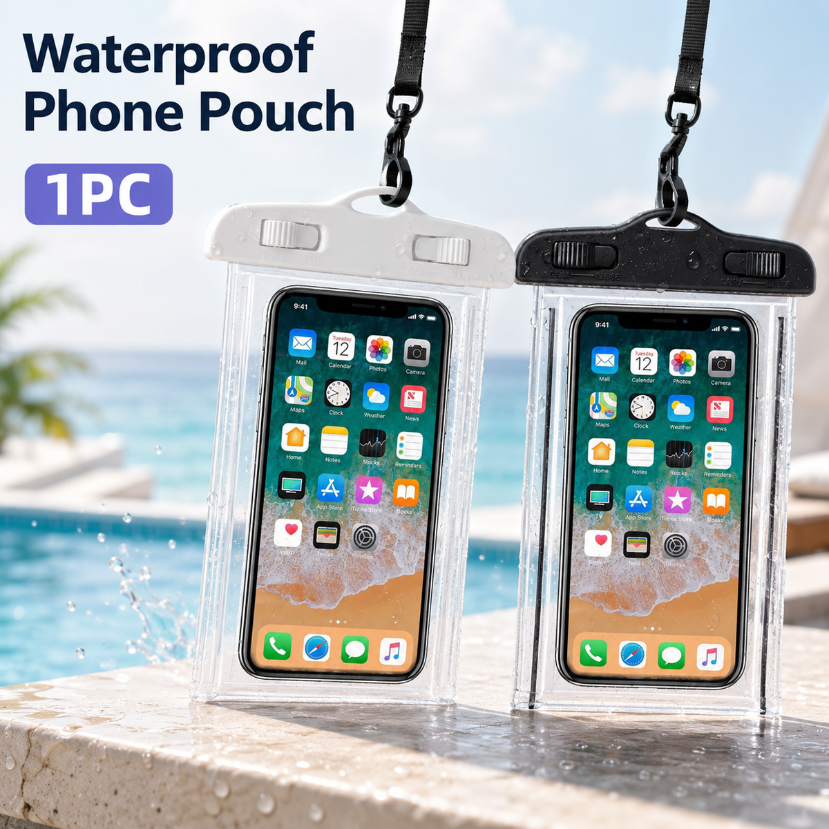 에어백 플로팅 방수폰 슬리브 낙하방지 목걸이형 파우치  - Neck Hanging Phone Holder 리뷰 및 가격
