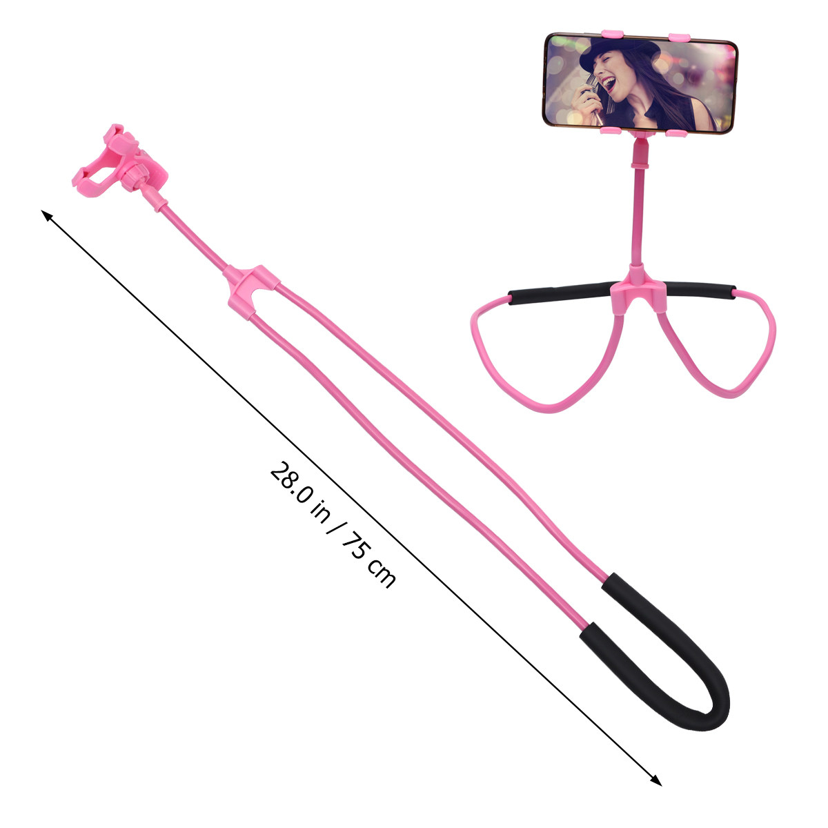 1개입 휴대폰 목걸이형 거치대 - 핸즈프리로 영상 시청 - Neck Hanging Phone Holder 리뷰 및 가격