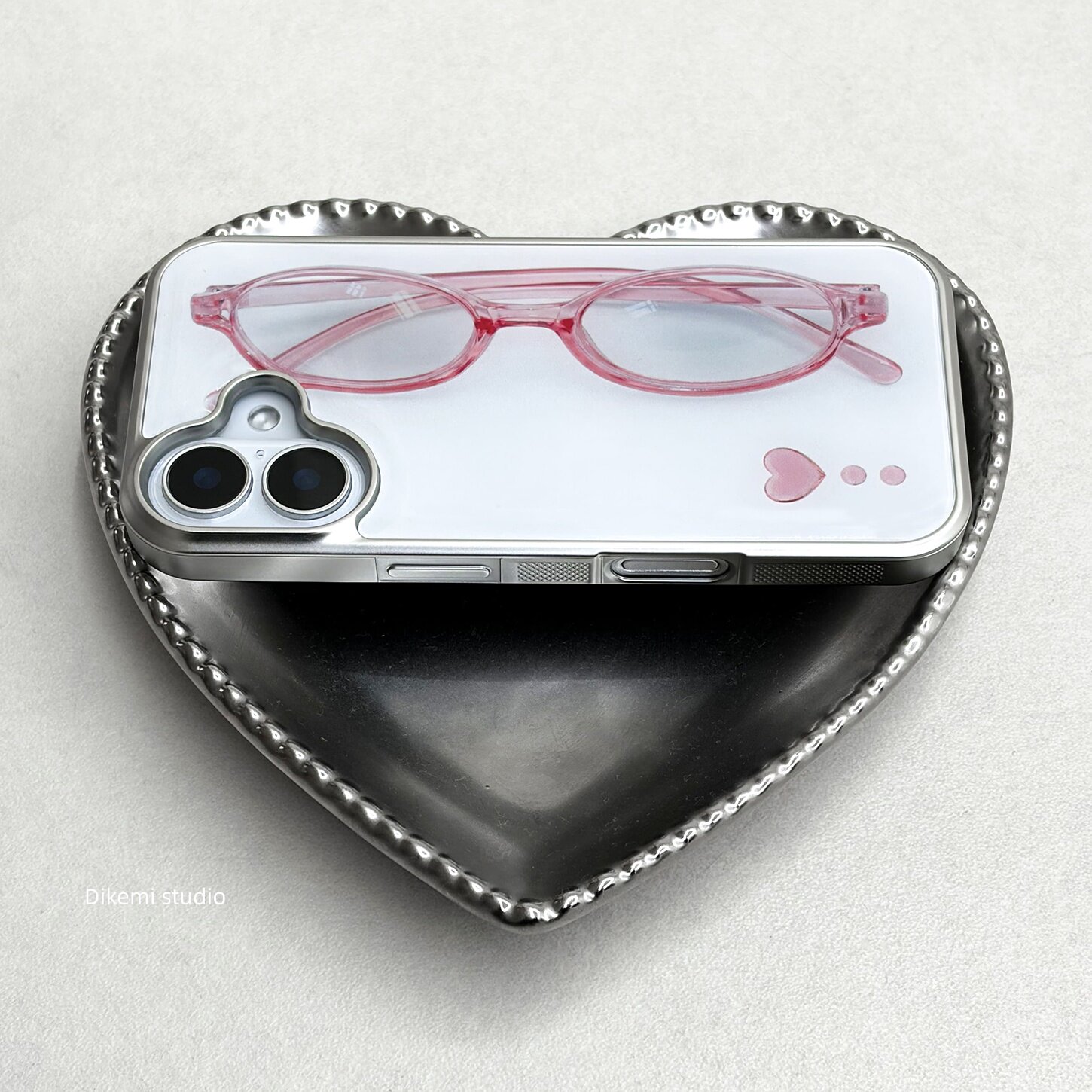 여자 하트 핑크 안경 사랑 하트 귀여운 폰 케이스 아이 - Phone Accessories For Girls 리뷰 및 가격