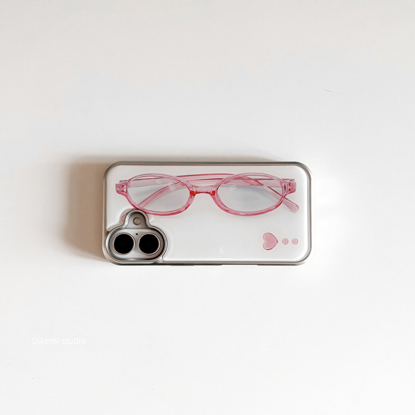 여자 하트 핑크 안경 사랑 하트 귀여운 폰 케이스 아이 - Phone Accessories For Girls 리뷰 및 가격
