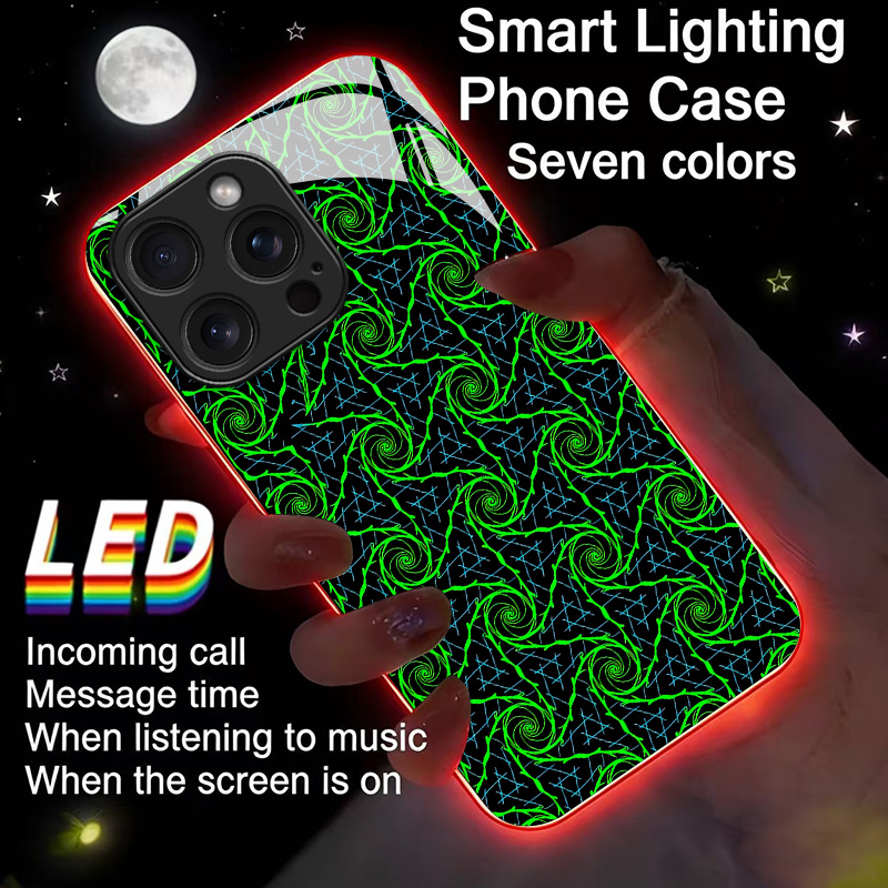 화려한 스파이럴 발광 유리 LED 콜 라이트업 플래시  - Led Flash Case 리뷰 및 가격