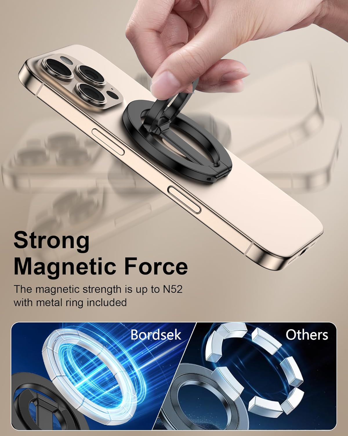 폰 그립 홀더 스탠드 양면 자석 손가락 링 조절 가능한 - Phone Accessories Japan 리뷰 및 가격